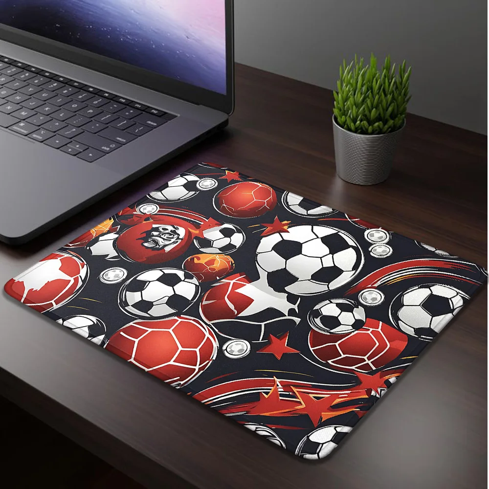 Fußball-Computer-Mauspad Gamer-Mausunterlage Schreibtischmatte Tastaturunterlage Gaming-Matten Bürozubehör Mauspad Schreibtischunterlage Teppich