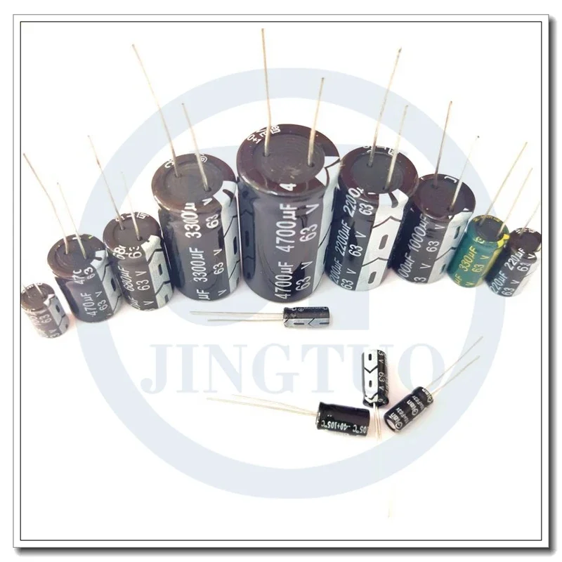 20/1000PCS 33uF63V 63V33uF 33MFD 63WV 6x11mm Radial Aluminum Electrolytic Capacitor