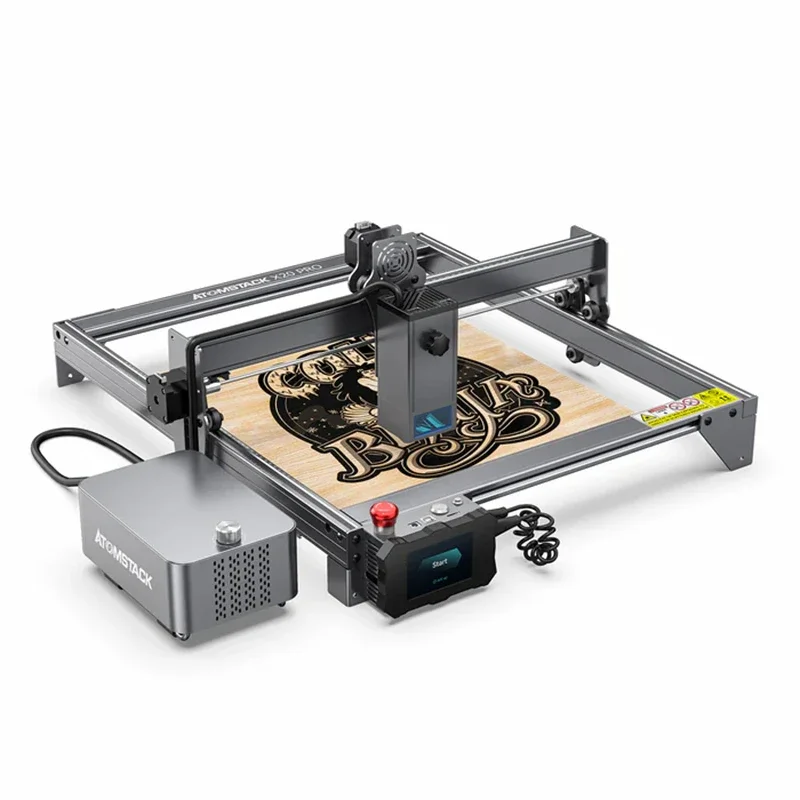 Atomstack X20 Pro 130W Quad-. Engraving And Cutting Machine Built-In Air Assist System 8mm Acrylic Cutting in One-PASS