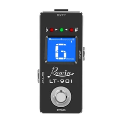 ROWIN LT-901 Mini Chromatic Guitar Tuner Guitar Pedal Effect True Bypass LCD Display Guitar Pedal for Guitar Accessories Bass