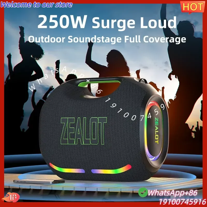 2026Hot ZE21 250W High Power Portable Blue Tooth Speaker 48000mAh Battery with Stand