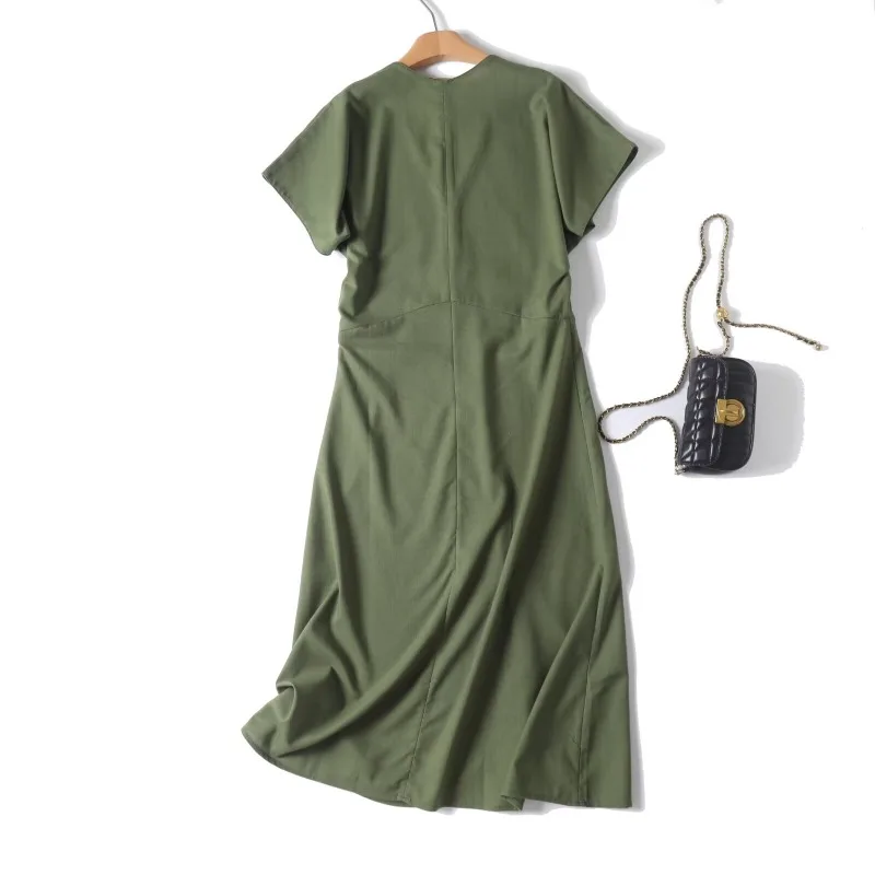   Nowości w sukienkach Damska sukienka letnia Sukienka damska w stylu old money na formalne okazje Trend 2025 Sukienka lniana na studniówkę Elegancka sukienka na przyjęcie Wakacje Kobieta