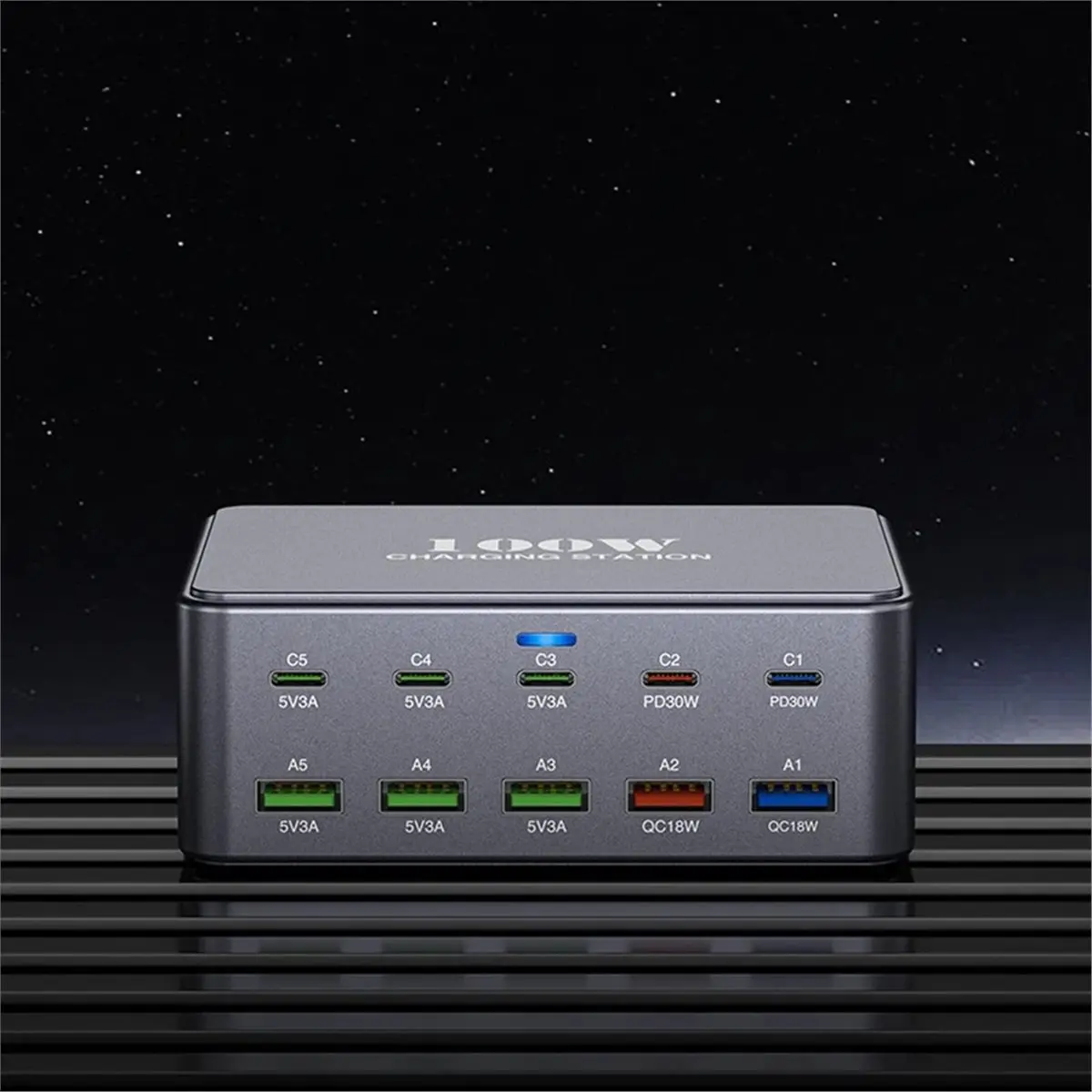 100W USB Type-C Desktop Phone Charger PD Fast Charger Power Adapter for Tablet Laptop Travel for EU Plug