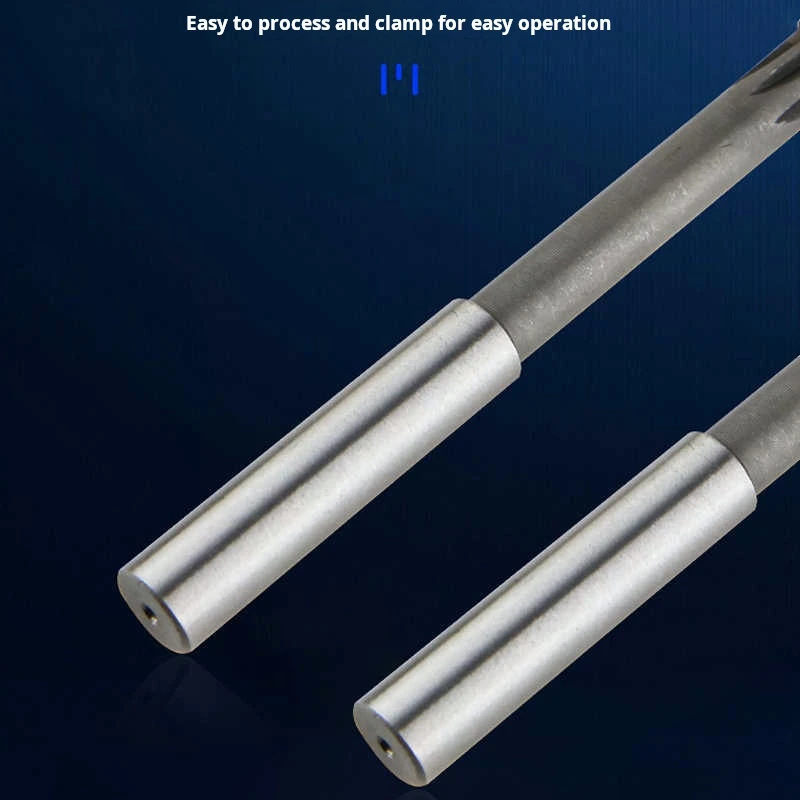 

HSS Machining Tool Spiral Flute Reamer Cobalt Cutting H7 Straight Shank Diameter 2mm-16mm for Metal Steel Aluminum Hole Drill