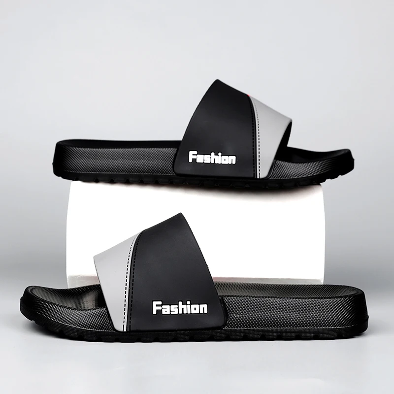 Sommer Herren Hausschuhe Gartenschuhe Modische Outdoor-Slides Strand-Sandalen Herren Flip-Flops EVA Casual Badezimmer-Slipper Indoor-Schuhe 47