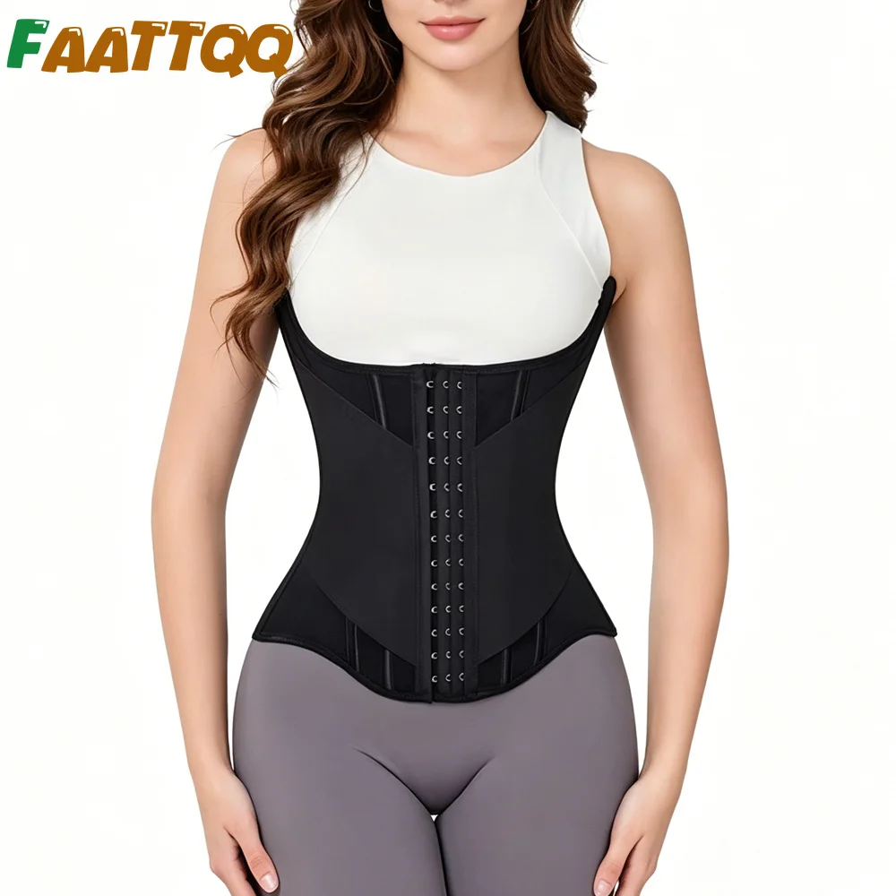 1PCS Waist Trainer for Women Corset Shapewear Tummy Control Sport Workout Waist Cincher Body Shaper Hooks