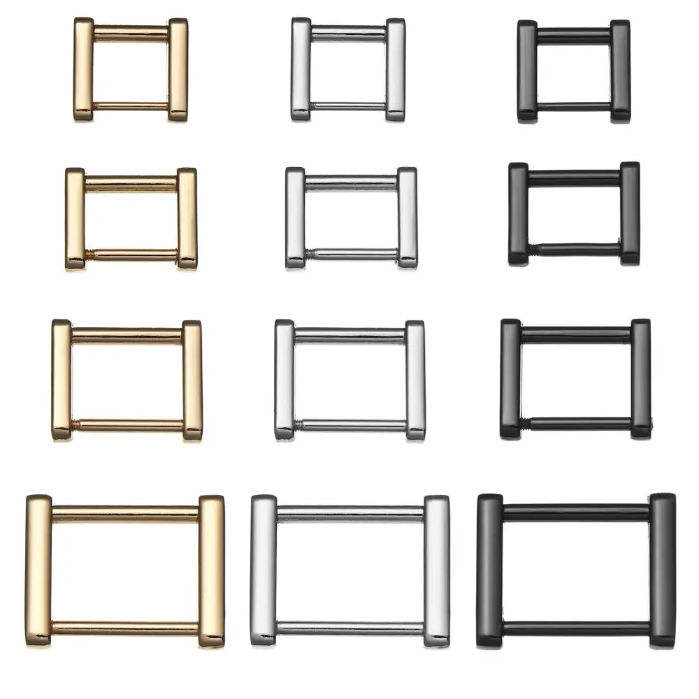 金属製ベルトハンドル、取り外し可能な留め金、ショルダーウェビングバックル、ネジリング、バックルストラップコネクター、バッグループ、長方形リングバックル