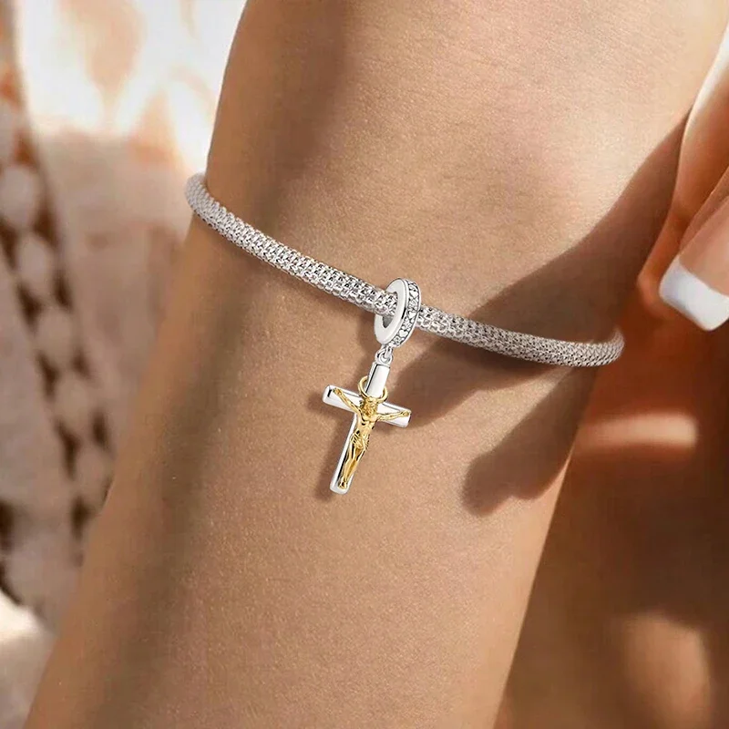 925 Sterling Silber Motorrad-Schale Sonnenblumen-Gold-Serie Charm-Anhänger für Armbänder DIY Hochwertiger Damenschmuck – Detail 38