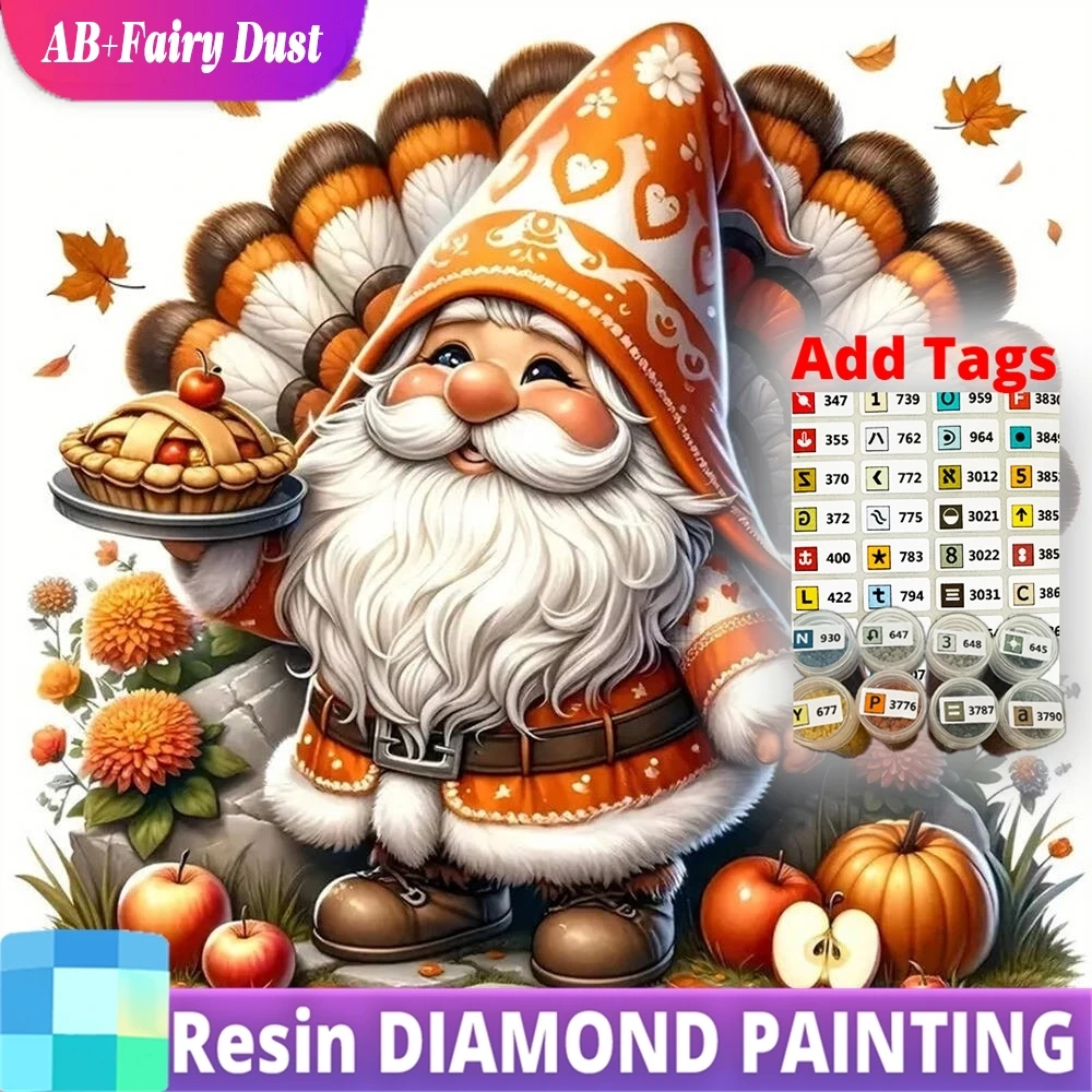 

Смола AB Фея Пыль Карлик Алмазная Вышивка Портретная Картина Цветок DIY Картина Стразы Новое Прибытие Мозаика Фруктовая Стена D