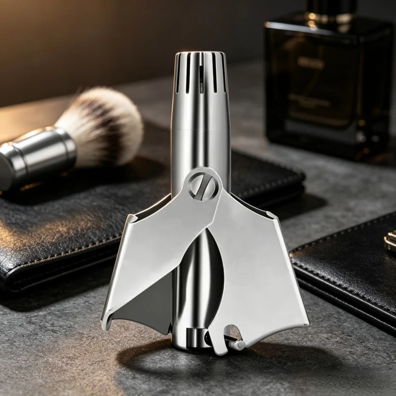Portable Manual Nose Hair Trimmer Stainless Steel Washable Waterproof Ear Hair Clipper Painless Nose Hair Remover Tool