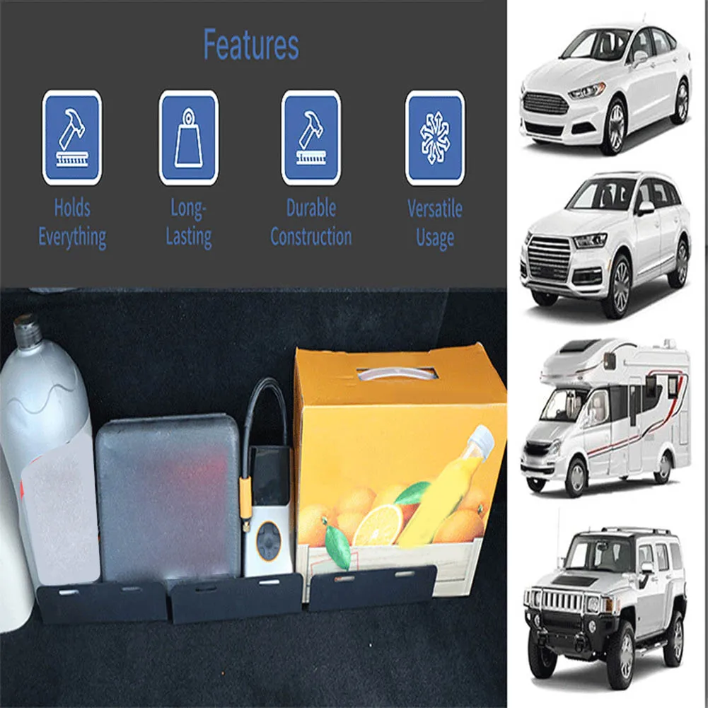 Pack of 3 Non Invasive Car Boot Organisers for Wool Carpets Preserves Interior Finish While Maximizing Utility
