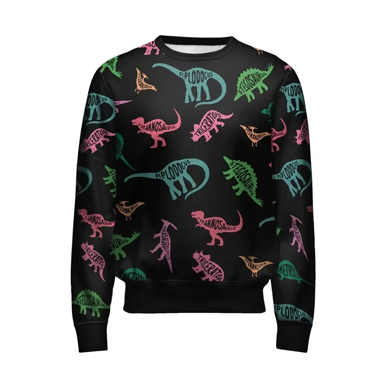 

Cool Dinosaur 3D Print Men's Sweatshirt Long Sleeve Street Fashion Autumn Hoodie Unique Streetwear