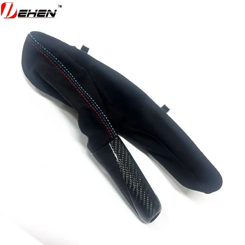 

Alcantara Handbrake Handle with Carbon Fiber Gear Shift Knob Selector Trim For BMW F30 F31 F32 F33 F36 F80 F81 F82 F83 F84