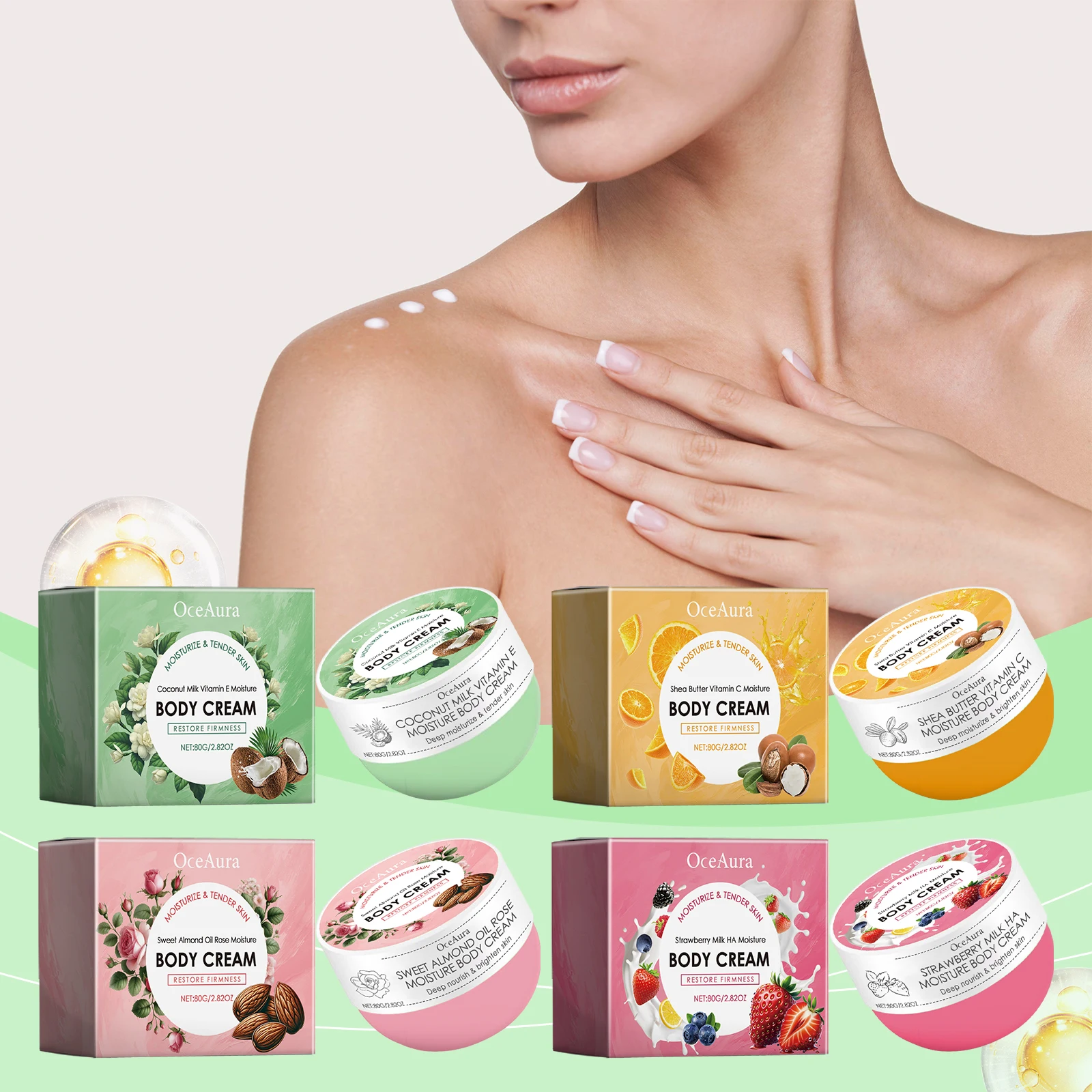OCEAURA Vitamin C Moisture Body Cream Long-lasting Moisturizing Locking in Skin Moisture Winter Moisturizing Multiple Options