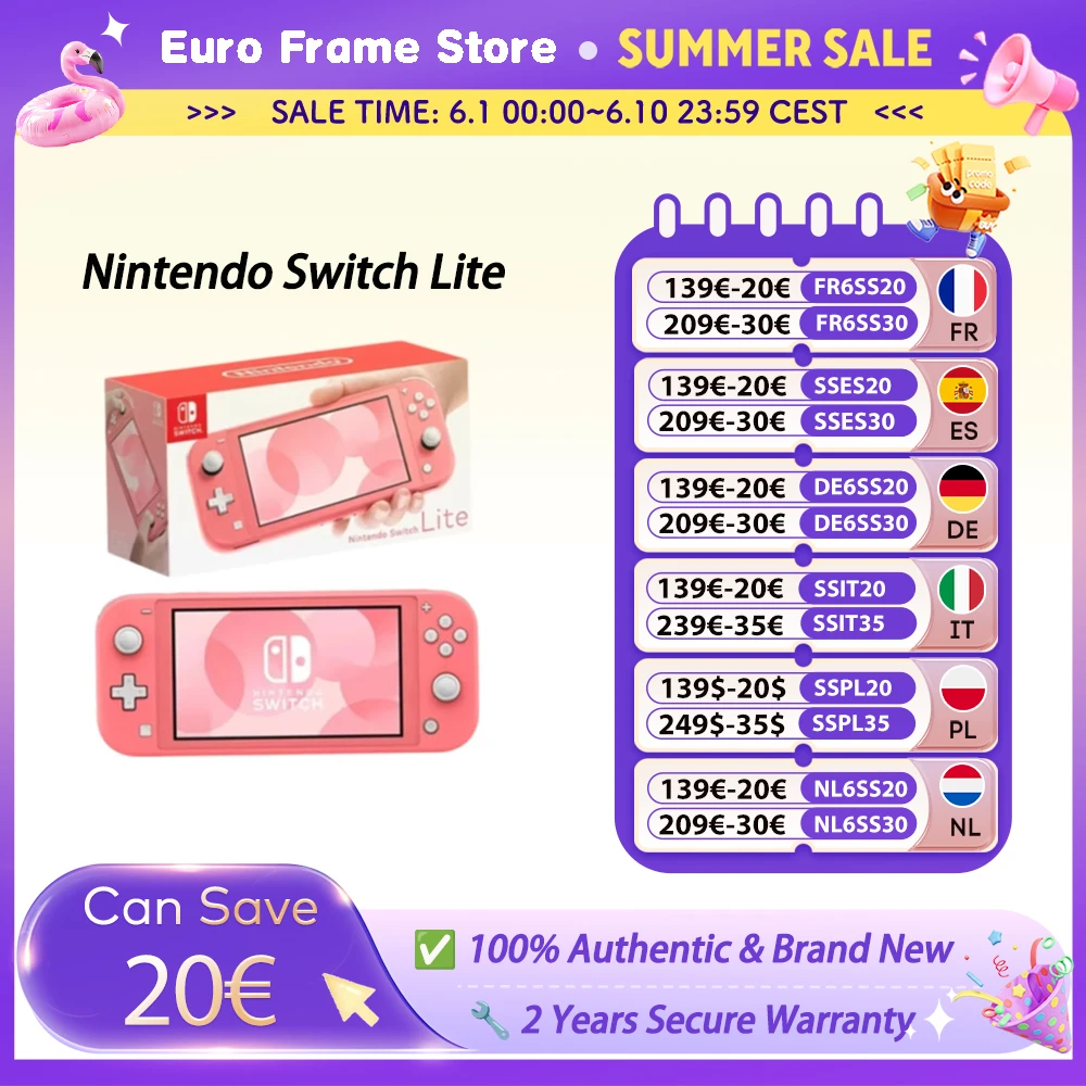 Nintendo switch lite 5.5 polegadas lcd nintendo switch console de jogos portátil 32g armazenamento interno tela sensível ao toque bluetooth 4.1