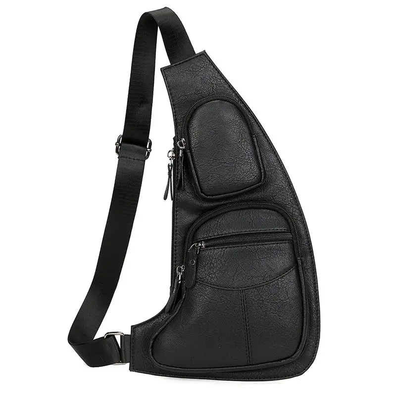 Mochila cruzada con correa de hombro para hombre, bolso de pecho, bolso de teléfono deportivo de viaje de ocio, nueva moda