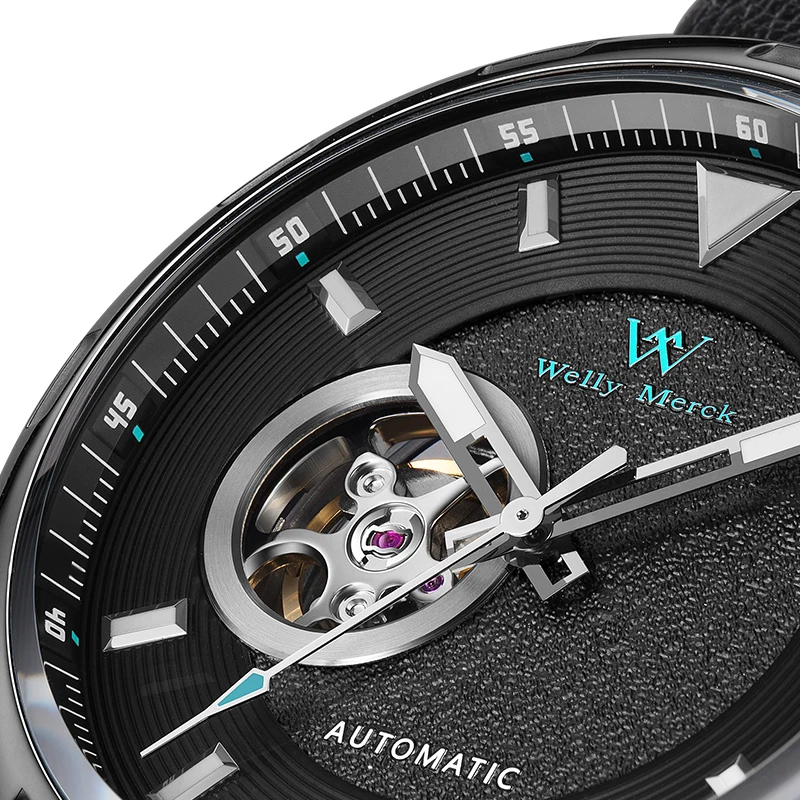 WM montre automatique montres mécaniques résistant à l'eau classique décontracté homme d'affaires montre Welly Merck montre WM038M