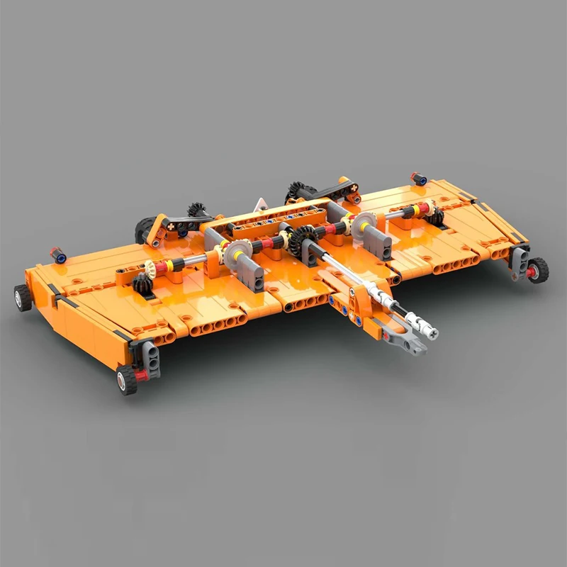 City Car Model MOC Building Bricks Agricultural  Batwing Mower Modular Technology Children Holiday Gifts Assemble Toys Suit