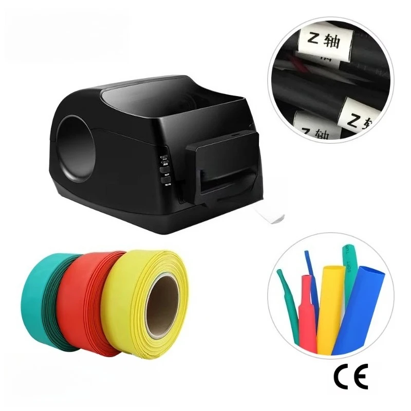 Printing Heat Transfer Cable Label Printer with Label, PVC, Heat Shrinkable Tube, For 4.5~ 60mm Diameter Spot