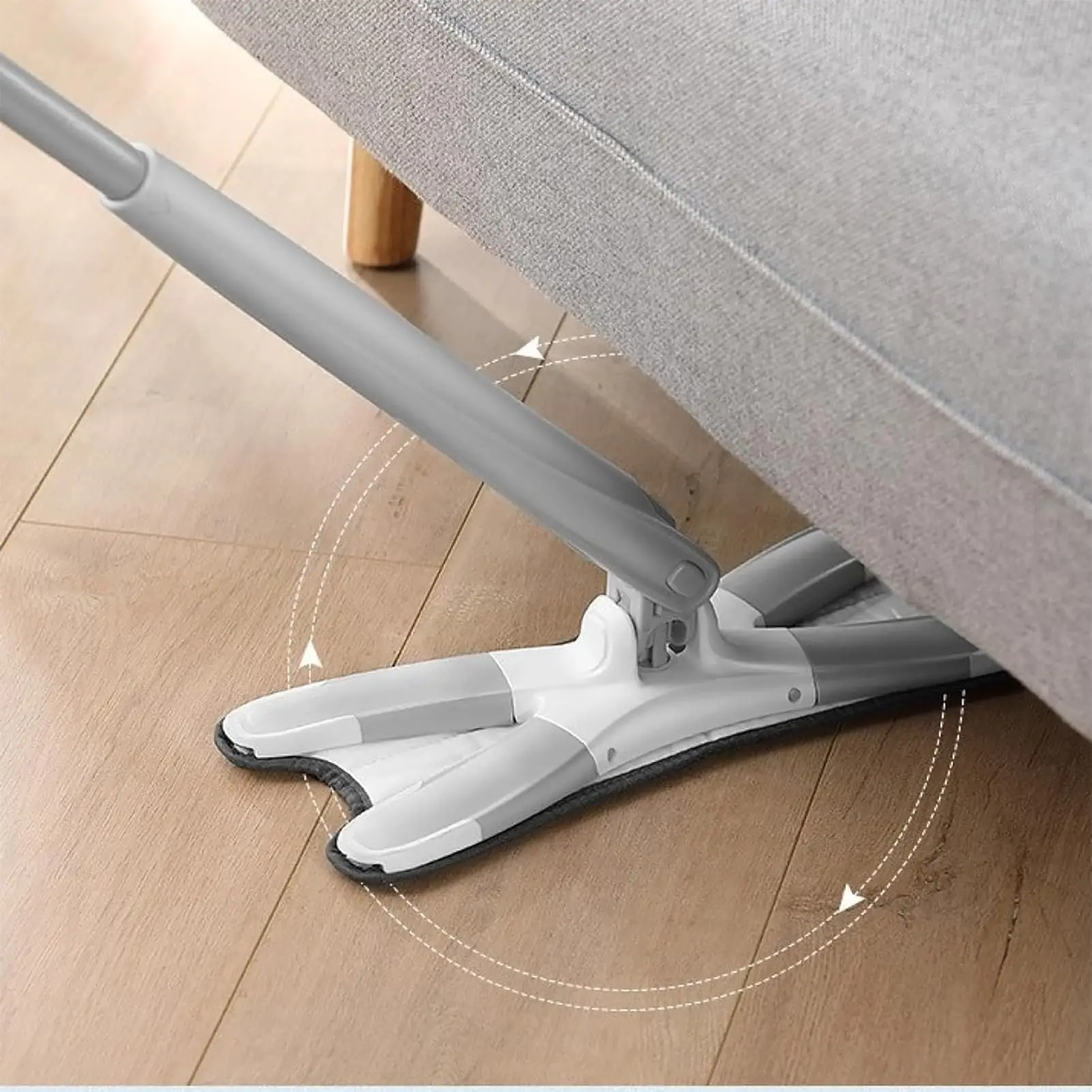 UNTIOR Microfiber X Shape Mop for Floor Cleaning Dust Mop with Self Wringing Perfect Cleaner for Hardwood Wet Reusable Dust Mops