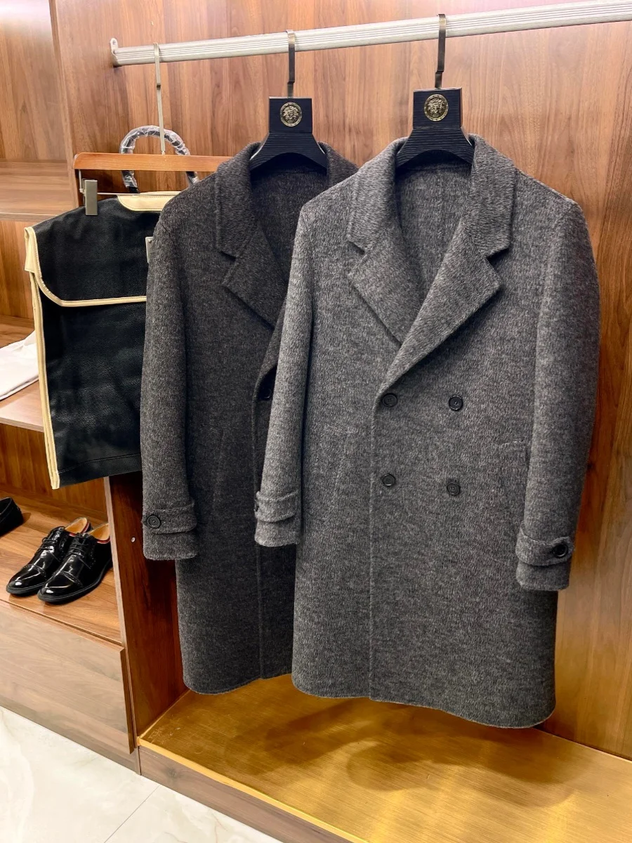 High quality wool cashmere camel wool double-sided woolen coat jacket