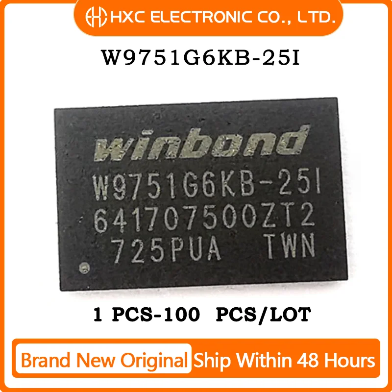 Free Shipping 1PCS/10PCS/50PCS/100PCS W9751G6KB25I W9751G6KB-25I Brand New Original IC CHIP