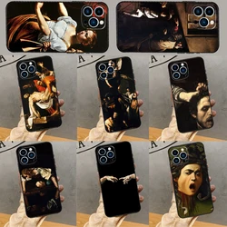 Caravaggio Paintings Phone Case For iPhone 16 15 14 13 12 11 Pro Max 12 13 Mini X XR XS Max 6s 8 7 Plus Cover