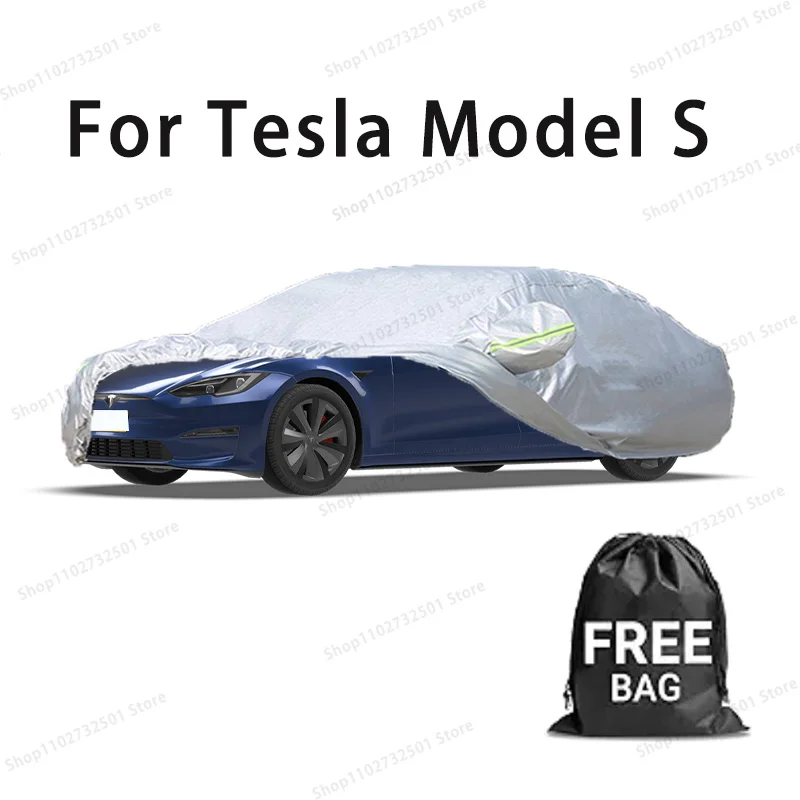 

Car cover For Tesla Model S Full cover Waterproof sun protection cover Scratch resistant cars accessories