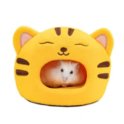 Hamster Cage Soft Warm Bed Pet Rat Hammock Pig Squirrel Winter House Velvet Nest Sleeping Warm Bed Small Pet Items