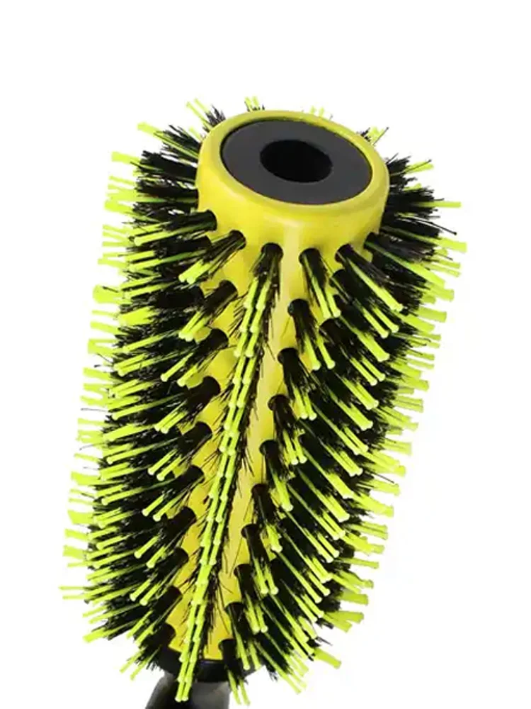 Professional Round Wooden Hair Brush 6 Sizes Boar Bristle Mix Nylon Salon Women Hair Styling Tools Yellow Brazil Hair Curlerl