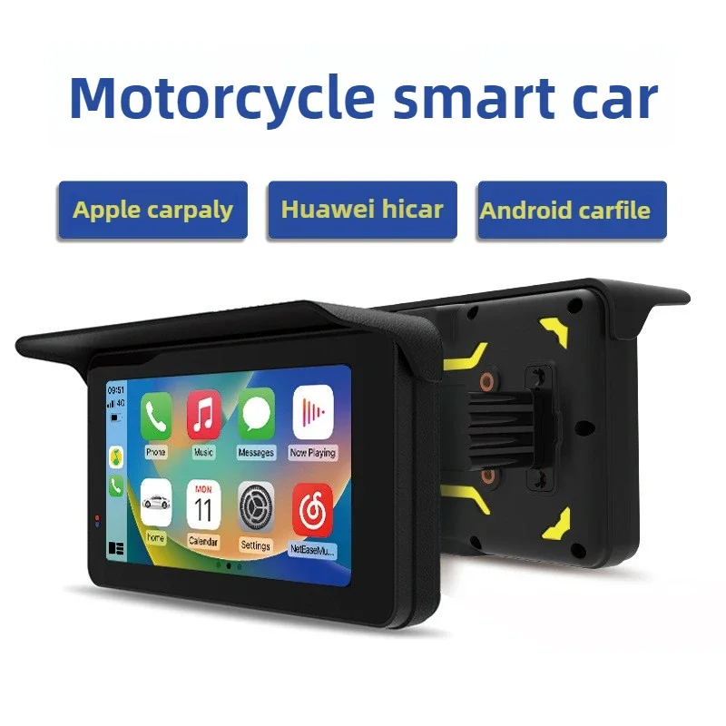 MT88 Wireless Carplay Navigation Recorder Motorcycle Riding Smart Car 5 Inch Portable IP67 Waterproof Car Display