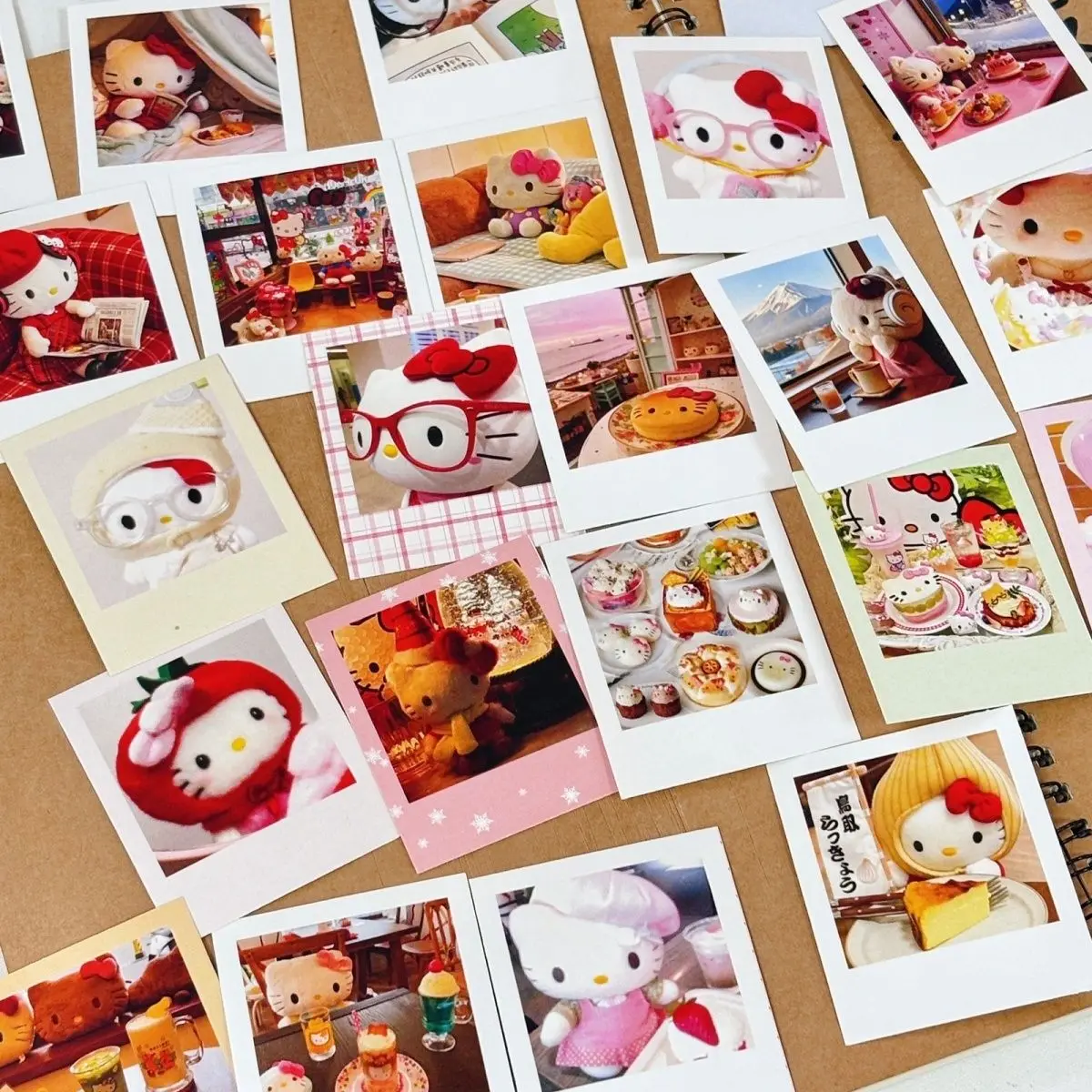 INS High Beauty KT Cat Sanrio Series Polaroid بطاقة صغيرة لتزيين حساب DIY ديكور مطبوع ذاتيًا