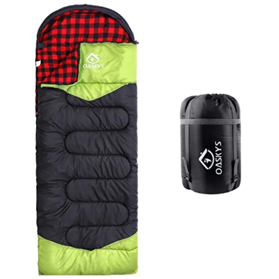 

Camping Sleeping Bag - 3 Season Warm and Cool Weather - Summer Spring Fall Lightweight Waterproof for Adults - Camping Gear Equ