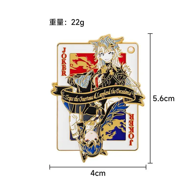 لابلاند موضوع شارة معدنية الفرسان أنيمي لعبة الكرتون الشكل دبوس بروش اكسسوارات الحافة زر تأثيري هدية عيد الميلاد