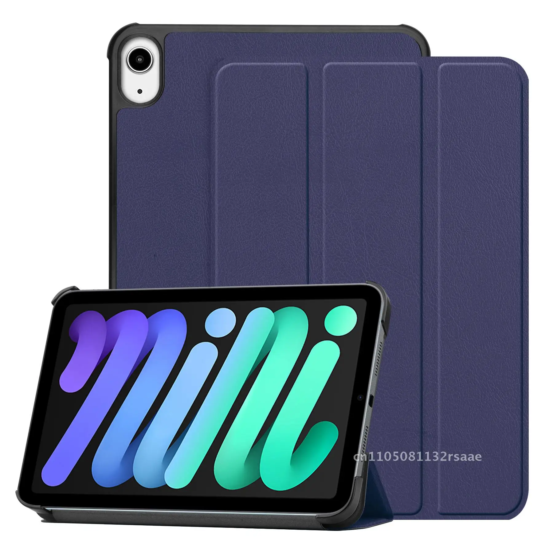 

Складной кожаный чехол для iPad Mini 7/6, 8,3 дюйма, 2024, защитный чехол с функцией пробуждения сна, деловой европейский стиль