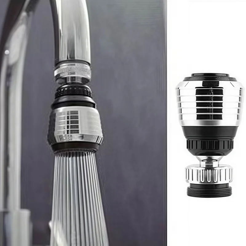 

360 Degree Rotate Swivel Water Saving Tap Nozzle Attachment Water Diffuser Faucet Aerator Water Saving Tap Aerator Faucet Nozzle