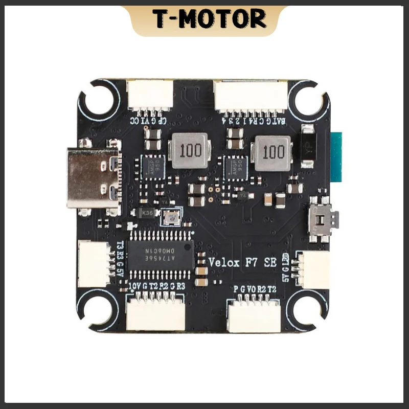 T-motor-velox f7 seフライトコントロール,ワイヤレス,Bluetooth,デュアルbec,ブラックボックス,hdサポート,アナログ,vtv,12-27v,3-6s,fpvドローン128m