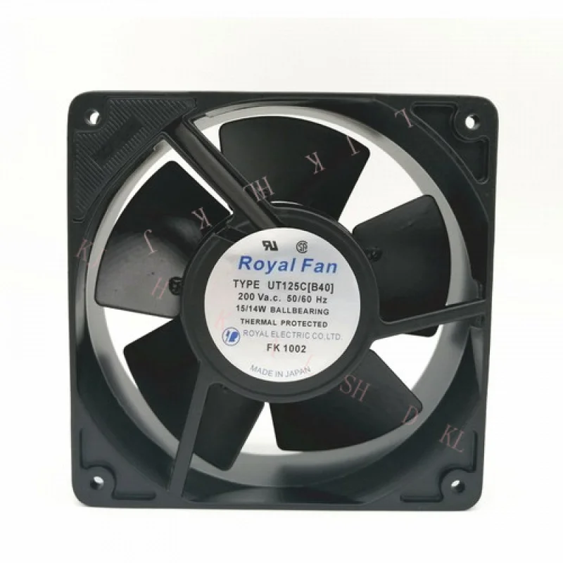 

N FOR Royal Fan UT125C[B40] 12038 200 В 15/14 Вт Цельнометаллический охлаждающий вентилятор