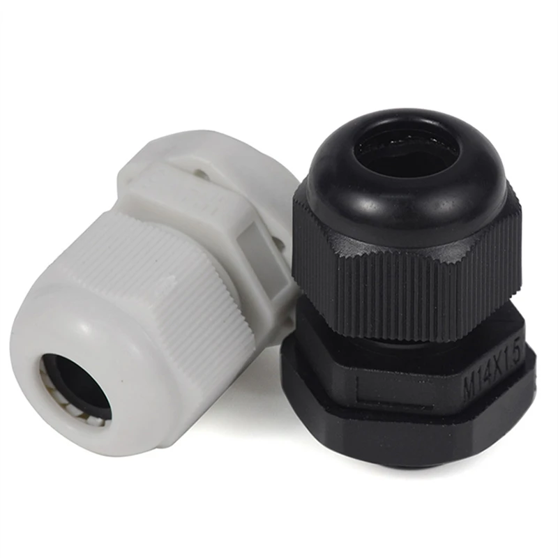 10/30/50 Pcs Join Electric Cables White/Black For Electrician M24 Cable Glands Thread Length 24mm Waterproof Connectors