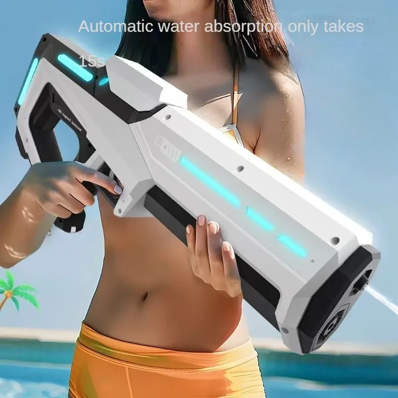 Xiaomi-Pistolet à eau électrique entièrement automatique pour touristes, sécurité, haute pression, réglage multi-niveaux, longue endurance, jouet