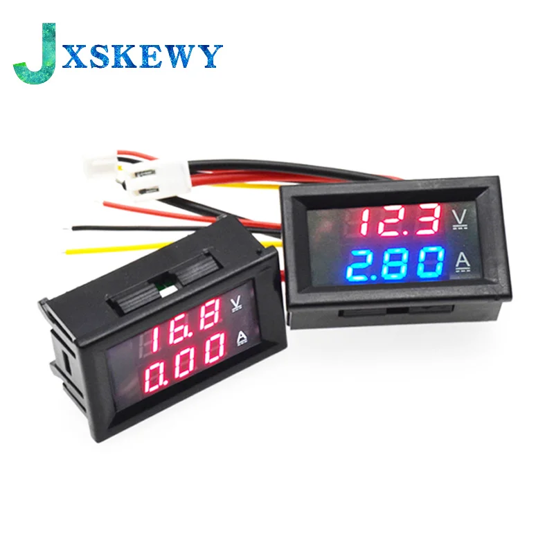 DC 0-100V 10A Digital Voltmeter Ammeter Dual Display Voltage Detector Current Meter Panel Amp Volt Gauge 0.28\