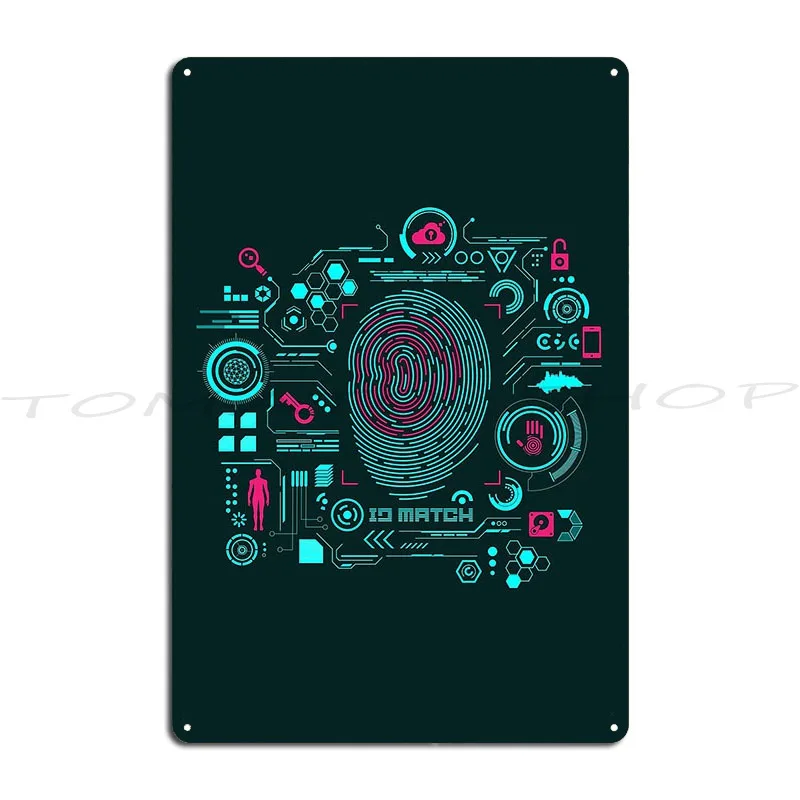 Authorized Personnel Only Leave Your Finger prints Metal Sign Plaques Mural Kitchen Cinema Wall Cave Designs  Tin Sign Poster