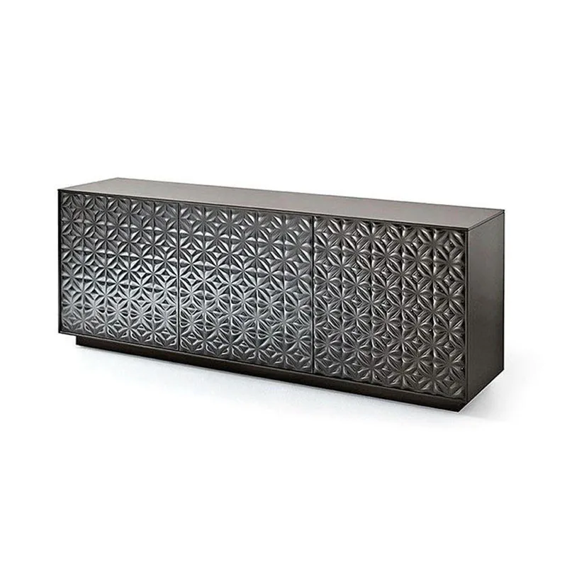 

Italian light luxury TV cabinet villa living room post-modern simplicity art solid wood paint locker luxury high sense