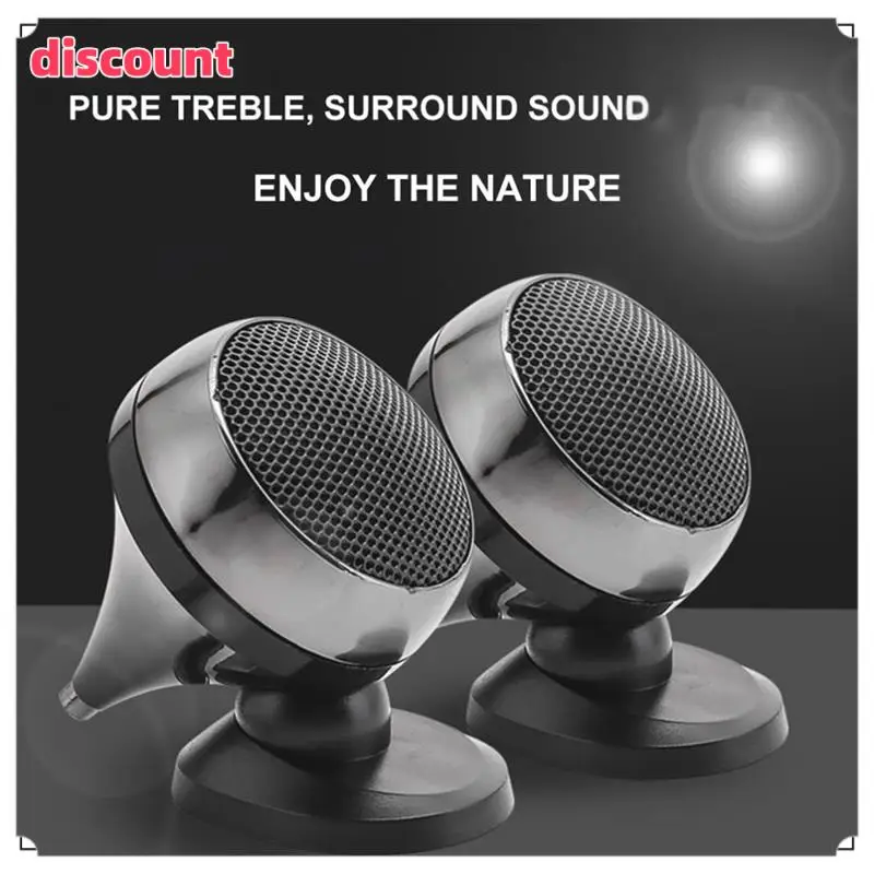 Excellent Quality-2Pcs 12V Car Tweeter Universal High Efficiency Loudspeaker 4Ohm 92DB Loud Speaker Super Power Audio Sound Car