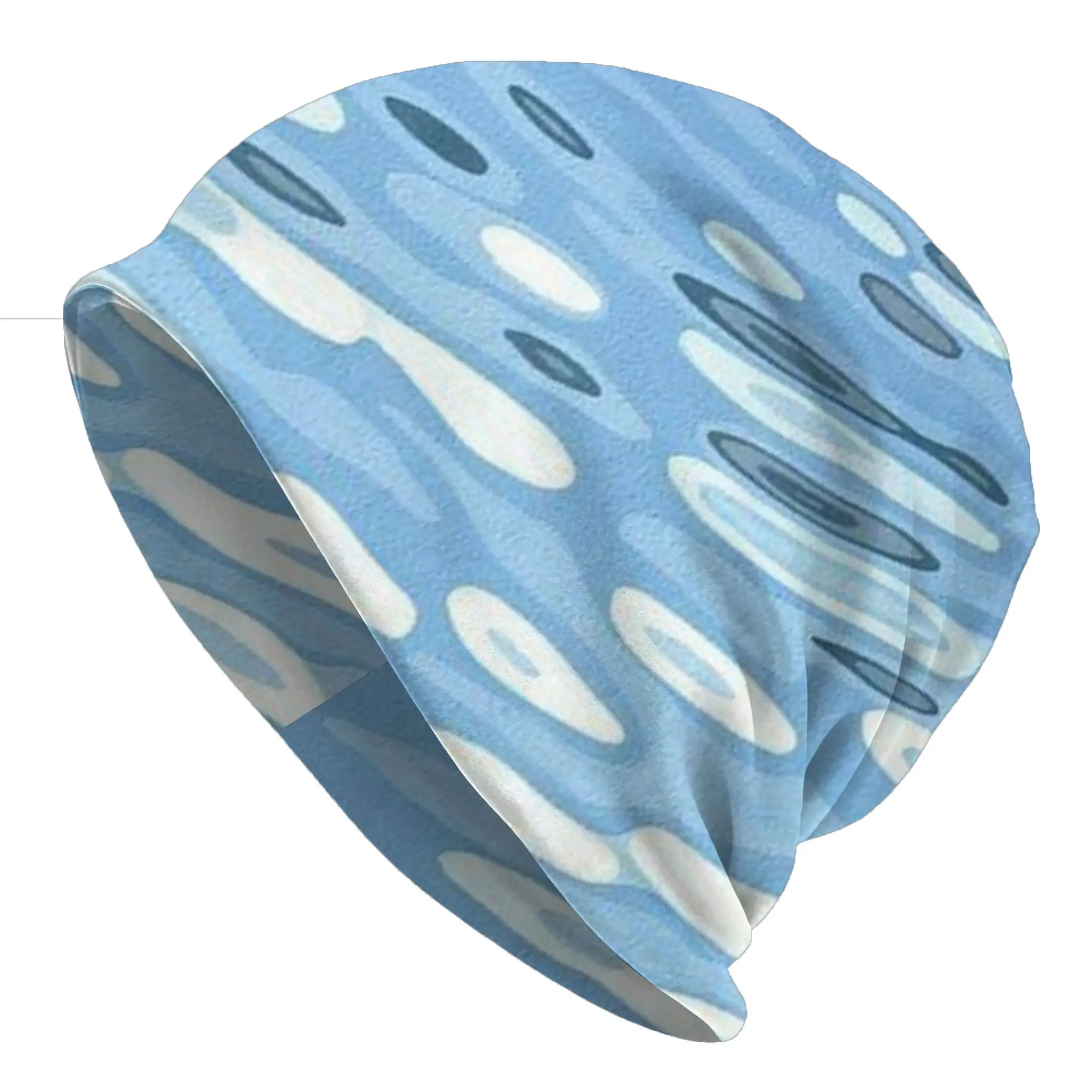 Bonnet Hats Sea Wave Men Women's Thin Hat Blue (13) Street Style Cap Design Skullies Beanies Caps