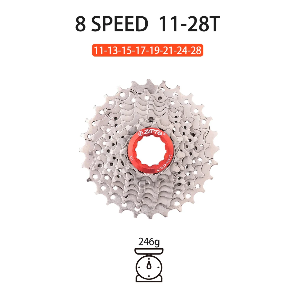ZTTO 8 Speed Road Bike MTB Cassette 11-25 11-28 11-36 11-46T