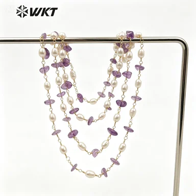 wt-rbc165-fashion-irregular-crushed-stone-and-real-pearl-rosary-beads-chain-for-diy-jewelry-design-making-chain-necklac-chain