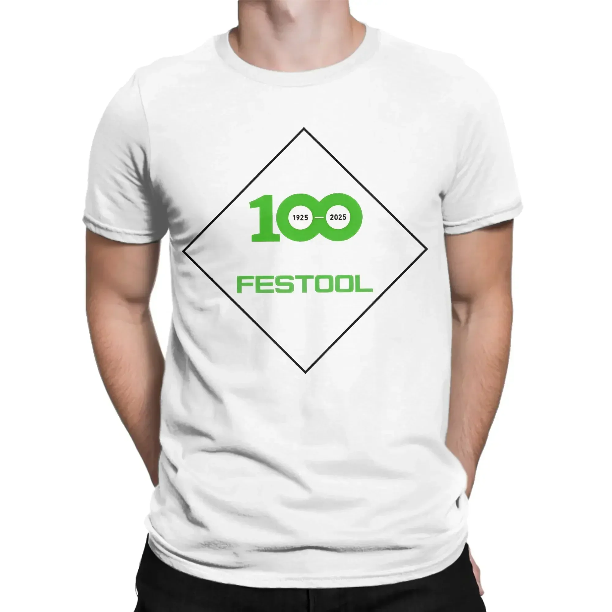 Festool T-Shirt Summer  100% Cotton T Shirts For Men Hip Hop Casual Tshirt Short-Sleeve Street Style Tops