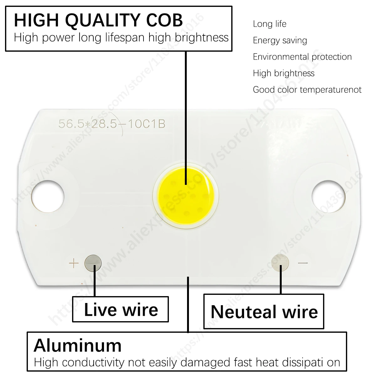 5-50PCS High Power 5W LED Chip 150ma DC30V COB Diode for Flood Light Spot Light Bulb DIY