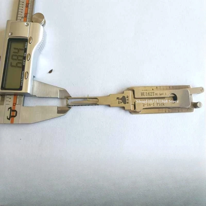 

Lishi 2-in-1 HU162T(8)lgnV.3 HU162T(9)lgnV.3 Ign 2in1 Decoder and Pick for VW for Audi Locksmith Picking ToolS Car Ganzua